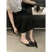 Chic Pointed Toe Flat Mules For Women - Elegant Metallic V-Cut Slip-On Backless Loafers For Office And Casual Wear_vogvips.com