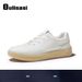 Orisas White Sneakers for Men Comfortable Soft Soled Height Increasing Lightweight Leather German Training Fashionable Casual Shoes_vogvips.com