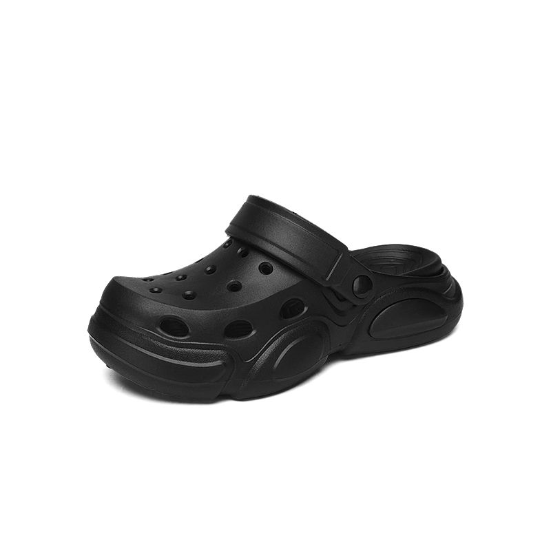 Summer Men's Thick-Soled Non-Slip Breathable Toe-Cap Garden Clogs Casual Beach Slippers Sandals_vogvips.com