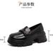 Women's New Loafers Made Of Top-layer Cowhide, Suitable For Spring Autumn, With Thick And Soft Soles, British Style,_vogvips.com
