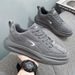 New Men's Summer 2024 New Versatile Sports Leather Casual Sneakers For Men, Height-Increasing Thick-Soled White_vogvips.com