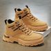 Men's Martin 2025 Autumn New Casual Outdoor High-top Wear-resistant Korean Style Thick-soled Non-slip Sports Boots_vogvips.com