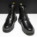 New Cuir Martin High Top Trend Hommes Bottes NEW Army Bottes Yinglun Wind Noir Imperméable Et Antidérapant_vogvips.com