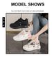 Spring 2026 Women's New Style Thick-soled Soft-soled Casual White Sneakers_vogvips.com
