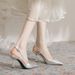 8369-5 Backless High For Women 2023 Summer New Style Closed-Toe Sandals With Thin Heels And Pointed Toe Patent Leather_vogvips.com