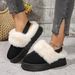 Women's Winter Snow Boots - Slip-On Faux Fur Lined Low-Cut Boots With Thick Sole, Lightweight & Warm, Available In Green_vogvips.com
