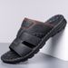 Men's Slippers Beach Shoes Leather Sandals Men's Leather Sandals_vogvips.com