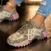 Running Luxury Women's Shoes Spring Casual New Thick Soled Rhinestone Leather Sneakers Designer Platform Sneaker High_vogvips.com
