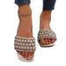 French Style Sequin Fairy Shoes One-Strap Sandals Outdoor Black 2025 Summer Slippers Versatile Flat Slides_vogvips.com