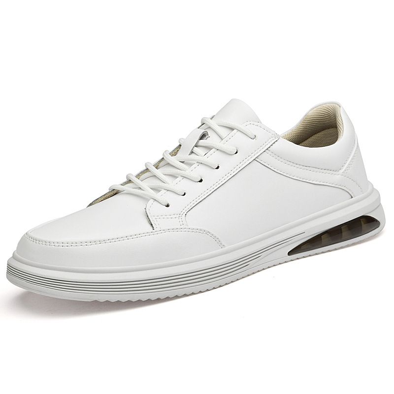 Lace-up Flat Baseplate Shoes Men's Leather Casual Shoes Large Size Men's Shoes_vogvips.com