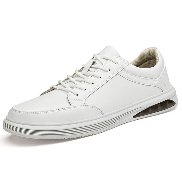 Lace-up Flat Baseplate Shoes Men's Leather Casual Shoes Large Size Men's Shoes_vogvips.com