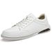 Lace-up Flat Baseplate Shoes Men's Leather Casual Shoes Large Size Men's Shoes_vogvips.com