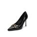 French High Heels For Women, 2025 New Summer Pointed Toe Shoes, Rear Empty Slim Heels, Fashionable And Sexy Single Shoes_vogvips.com