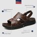 Men’s Shoes Men's Summer New Genuine Leather Beach Shoes Men's Latex Soft Bottom Leather Sandals Dual Purpose Non Slip Daddy Sandals_vogvips.com