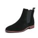 New Fashion Brown Retro Frosted Chelsea Boots Men's Pointed Toe Retro Boots British Men's Boots Short Boots Leather Boots_vogvips.com