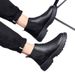 European Warm Series 【】Men's Martin Spring And Autumn High-top British Style Winter Fleece-lined Work Short Boots_vogvips.com