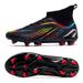 Children's Soccer TF Studded Long Spike High-top Breathable Youth Training Adult Competition Shoes Non-slip_vogvips.com