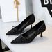 High Heels, Light Mouth Bow, Pointed Head, Thin, Medium Heel, Single Shoes, Women's Shoes_vogvips.com