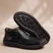Luxury Men's Shoes Fashion Handmade Leather Shoes Outdoor Casual Ankle Boot Slip On Driving Shoes For Men Loafers Mocass_vogvips.com