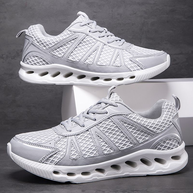 New Men's Running With Oversized Mesh, Breathable Casual EVA Sole, Lightweight Cushioning And Rebound, Urban Commuting_vogvips.com
