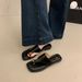Metal Toe-post Sandals Women, 2026 New Model, High-end Feel, Super Popular In Summer, Suitable For Pairing With Skirts,_vogvips.com