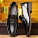 Men's Slip-On Dress Shoes Breathable Comfort Loafers For Business Casual_vogvips.com