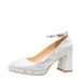 Women's Shoes One Piece Buckle Waterproof Platform Shinning Elegant Mary Jane Chunky Heel Pumps Adjustable Buckle Comfortable Square Toe High Heels_vogvips.com