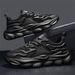 2024 Men's Spring New Breathable Mesh Sports Lightweight Dad Thick-soled Casual Trendy White Shoes_vogvips.com