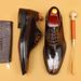 British bright leather shoes men's formal business cowhide leather inside one piece Men's Oxford shoes_vogvips.com