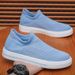 Summer New Breathable Socks Men's Korean Version Versatile Flat Bottom Flyknit Mesh Sports Casual Board Shoes Men_vogvips.com