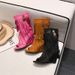 Tassel Handmade Short Wedge Inner Heightening Knight Sweet Cool Hot Girl Plus Size Women's Boots_vogvips.com