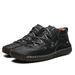 European Warm Series Autumn Winter New High-top Martin Closed-toe Hand-sewn Short Outdoor Fleece-lined Large Size Men's Boots_vogvips.com
