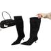French Retro Simple One Shoe Three High Heel For Women Spring And Autumn Outdoor Wear Hot Girl Style Versatile Slim_vogvips.com