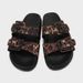 Summer Women's Animal Print Buckle Flat round Toe Casual Sandals Thick Sole Beach Slippers ZA2025_vogvips.com