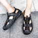 New Men's Baotou Sandals Men's Casual Outdoor Large Size Soft Sole Men's Shoes Fashion Real Cowhide Sandals Wholesale_vogvips.com