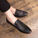 New Fashion Genuine Leather Tassel Business Casual Loafer Shoes For Men Black Business Formal Leather Shoes For Daily Office Casual Men's Shoes For Dr_vogvips.com