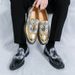 New Fashion Men's British Black Business Casual Loafer Shoes Daily Driving Office Leather Shoes One Foot Pedal Lazy Brown Banquet Dress Wedding Men's_vogvips.com