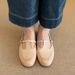 Sheepskin Version ~ Simple Retro Soft Leather Comfortable Flat Mary Jane Loafers For Women, Versatile Slip-on Round-toe_vogvips.com