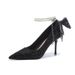 MTX 6681-60B Xiuhe Wedding Dress Bride Crystal Sequin Coming-of-Age Ceremony Pearl Chain Bow High Heels Bridal Shoes_vogvips.com