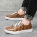 New Large-sized Lace Up Fashion Show, Business Leather Shoes For Men's And British Personalized Casual Sneakers_vogvips.com