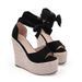 Women’s Shoes Fashion High Heel Women's Shoes Ankle Strap Rope Wedge Heel 16 Cm Sandals_vogvips.com