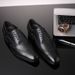 Euro Step New Large Size Men's Business Formal Fashion Leather British Casual Brogue Trendy Shoes Gentleman_vogvips.com