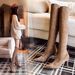 2025 Autumn Winter New Over-the-Knee Long Non-Slip Black Suede Slimming Pointed Toe Stiletto High Boots For Women_vogvips.com