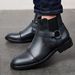 European Warm Series Ark Bird New Autumn Winter High-top Shoes Large Size Martin Work Short Men's Leather Boots_vogvips.com