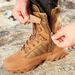 Feihu High-top Breathable Zipper Mountaineering Boots Men's And Women's Travel Hiking Shoes Non-slip Outdoor Wear-resistant Outdoor Boots_vogvips.com