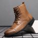 New Autumn Winter Martin Fashion Large Size Pointed Toe Leather Boots High Top British Casual Men's Shoes 98666_vogvips.com