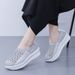 Handmade Woven Lazy Fahionable Trendy Thick Oled Women' Foot Cover, Breathable Caual Hoe, Port And Tourim 667_vogvips.com
