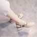Baotou Women's Summer Casual Outer-heeled Thick-soled High-heeled Stylish French-style Lace-up Shoes With Skirt Matching_vogvips.com