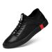 Casual Men's Shoes Low-top Top Lace-up Single Shoes Men's Driving Shoes Leather Shoes_vogvips.com