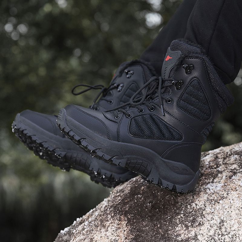 Men's Casual Shoes Outdoor Boots Travel Large Size High Top Outdoor Leisure Snow Boots Trendy Fashion Sports Hiking Shoes_vogvips.com